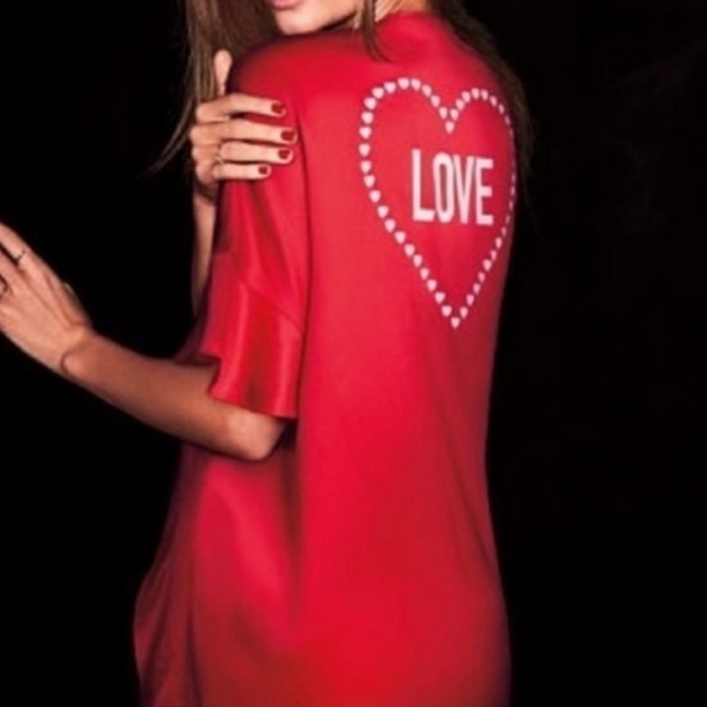 Victoria Secret Red Love Kimono/Robe - Picture 7 of 7
